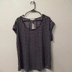 DR2 Fits 16/18 XL Black & White Tunic Top Shirt